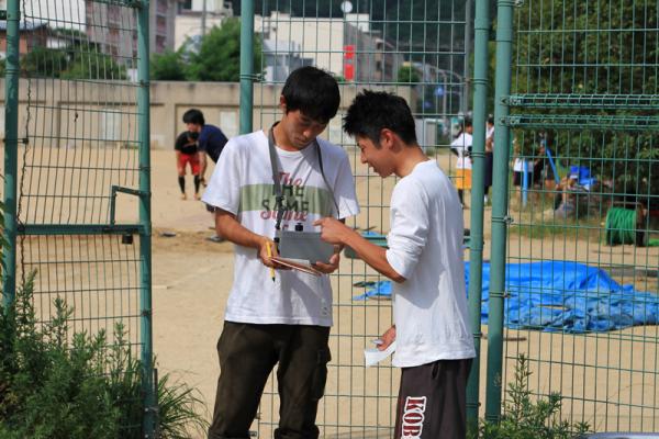 健康発達論コースのひとこま（大気環境の測定）